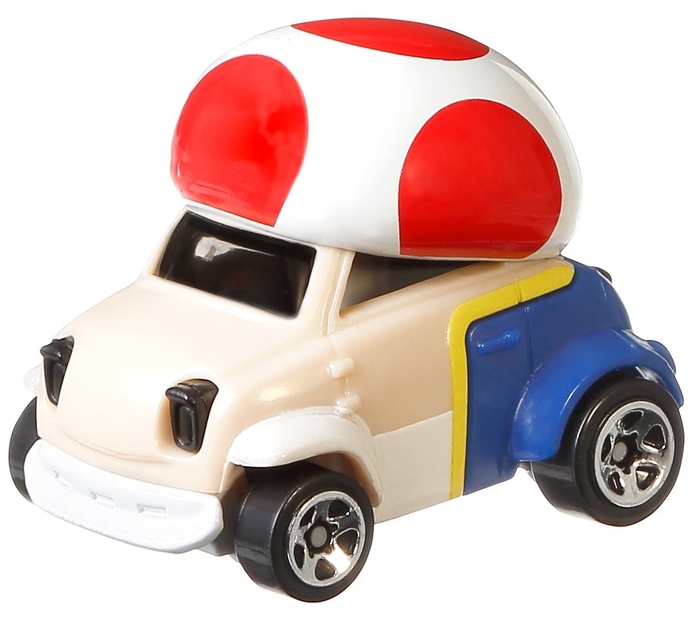 Машинка Hot Wheels Character Cars Super Mario Toad 5/8 (GJJ23/GPC12) 1:64
