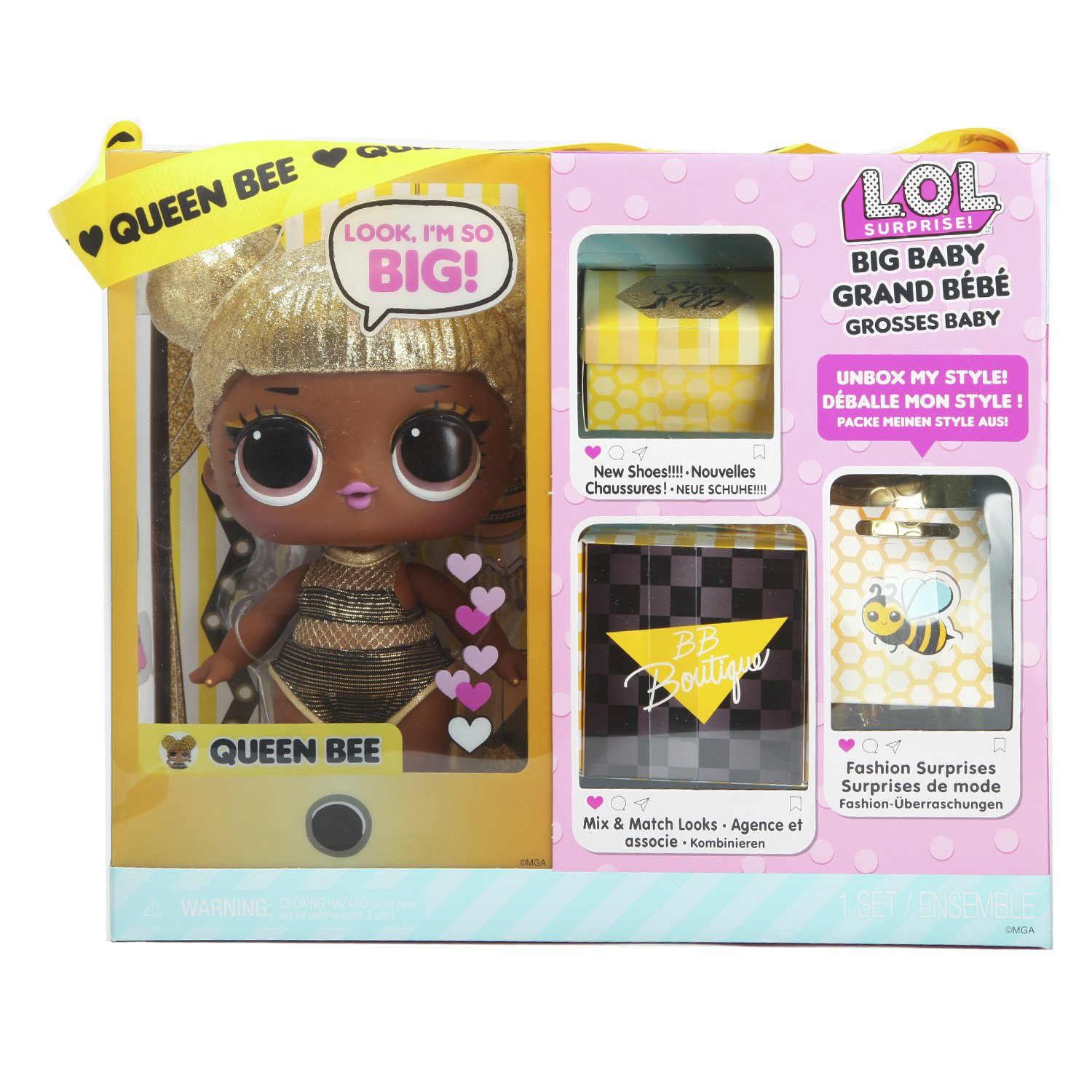 Кукла L.O.L. Surprise! Big B.B.Doll- Queen Bee 578192EUC
