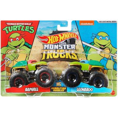 Набор машин Hot Wheels Monster Trucks Raphael vs Leonardo (FYJ64/GJF65) 1:64