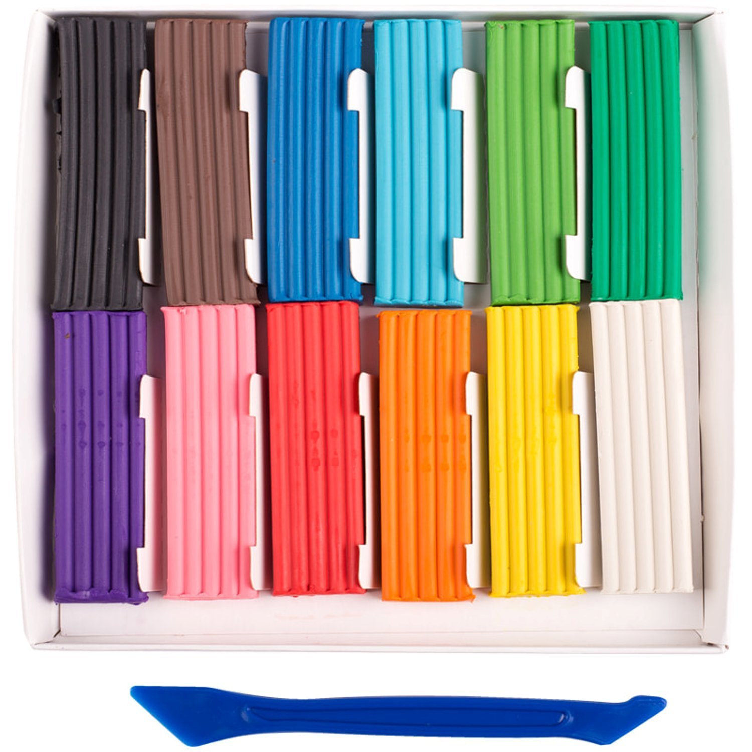 Пластилин классический ГАММА "Классический", 12 цветов, 240 г, со стеком, картонная упаковка, 281033/104927