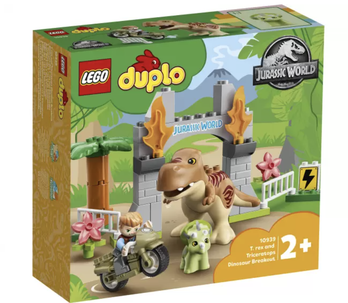 Конструктор LEGO DUPLO 10939 Побег динозавров: тираннозавр и трицератопс