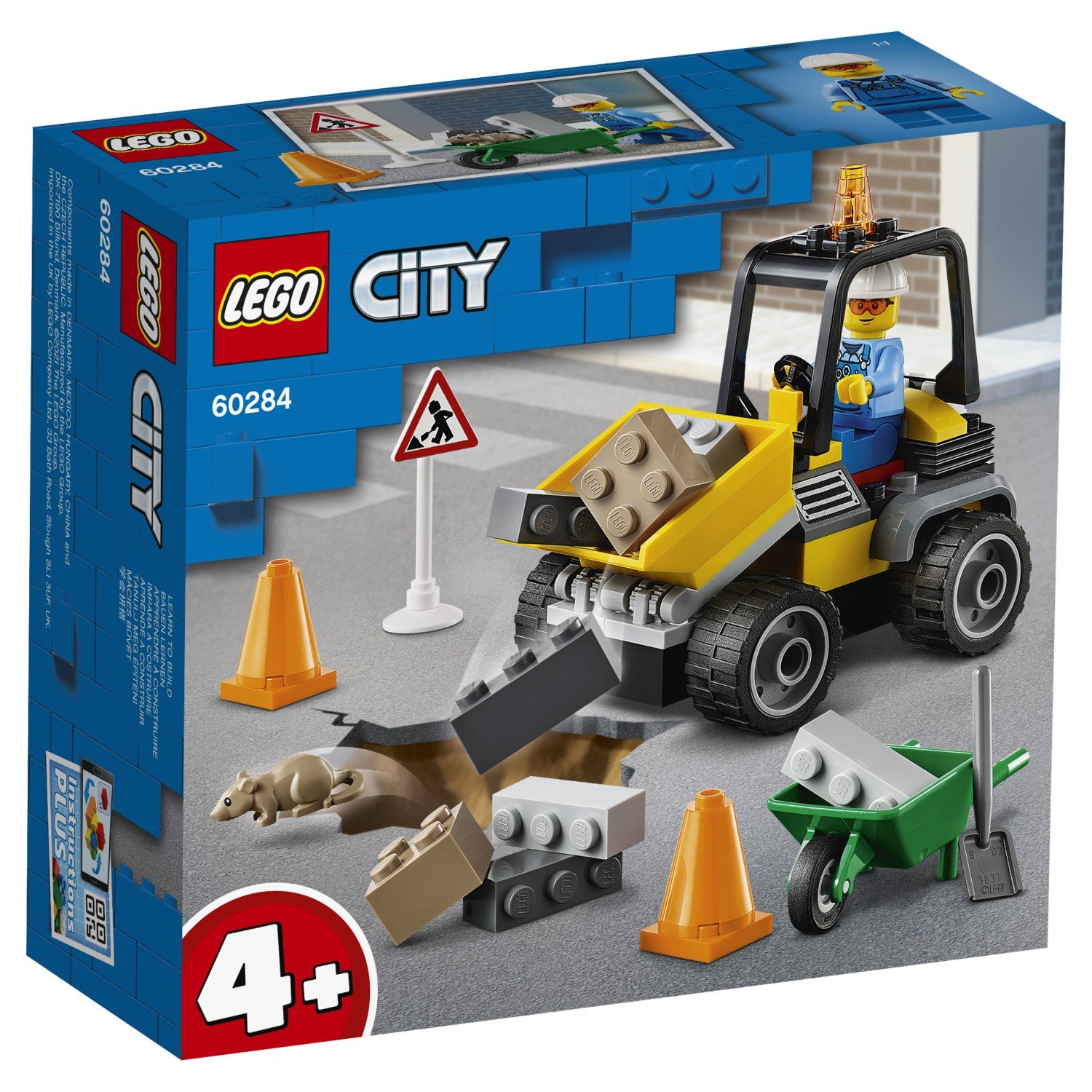 Конструктор LEGO City 60284 Автомобиль для дорожных работ