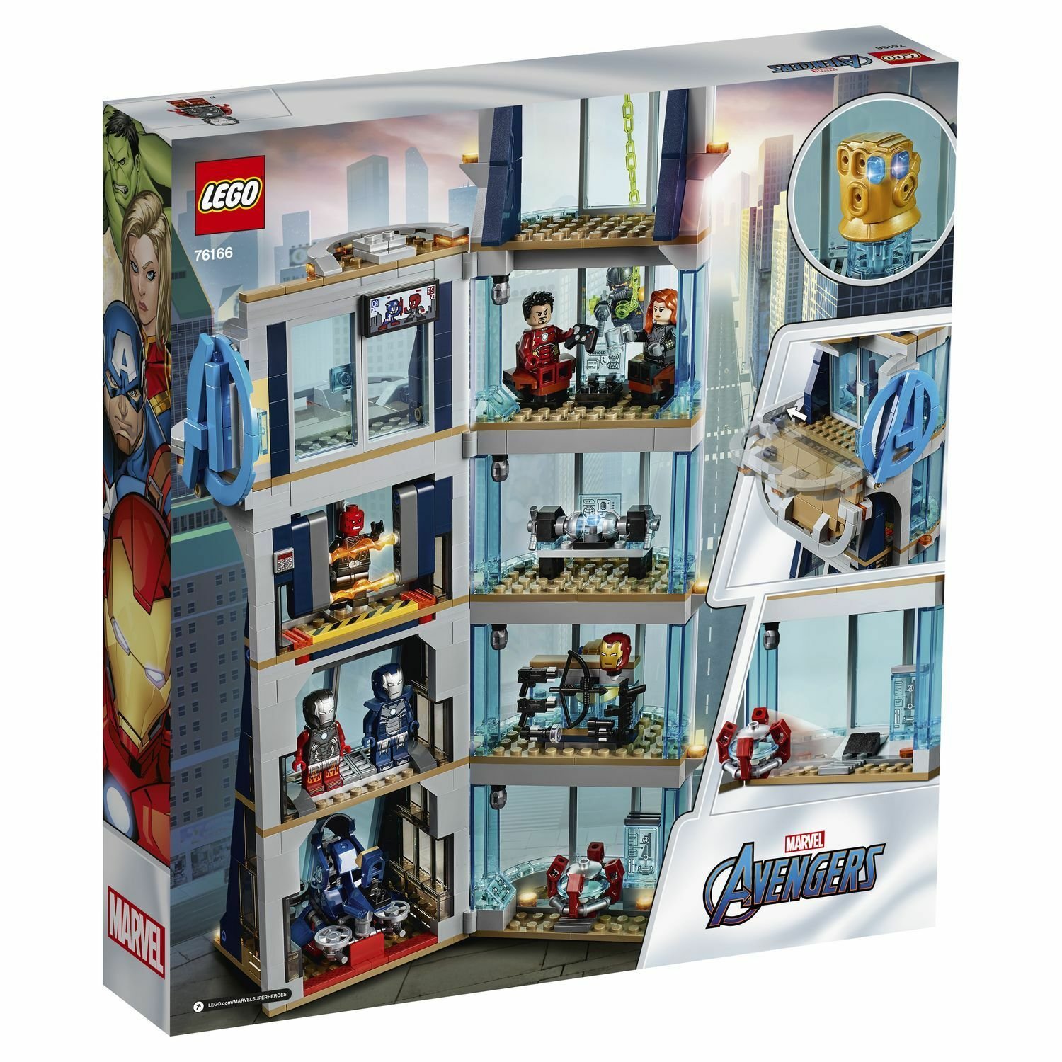Конструктор LEGO Marvel Super Heroes 76166 Avengers Movie 4 Битва за башню Мстителей