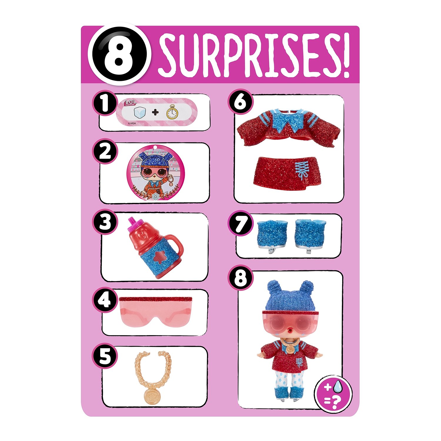 Кукла L.O.L. Surprise! All Star Sports Winter Games в непрозрачной упаковке (Сюрприз) 577843EUC