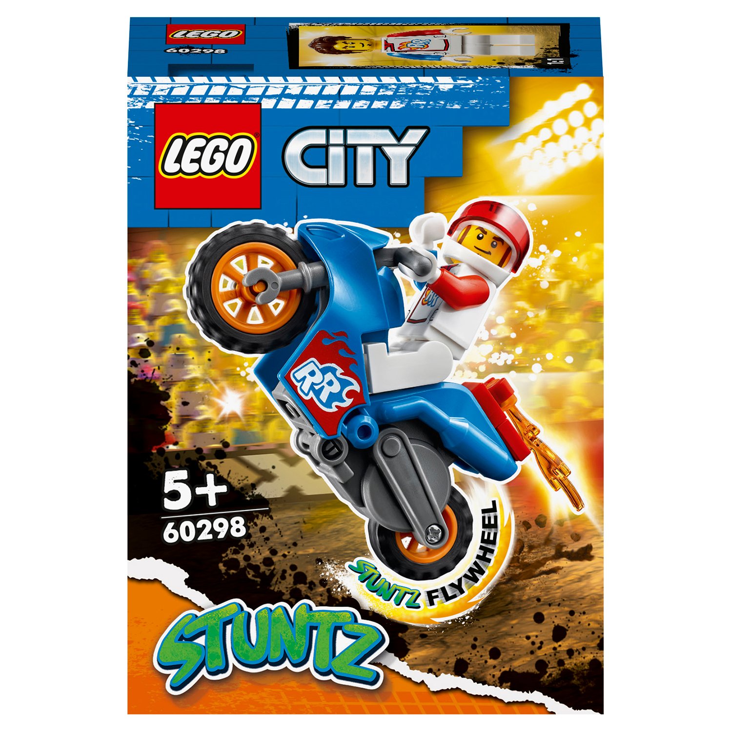 Конструктор LEGO City Stuntz Реактивный трюковый мотоцикл 60298