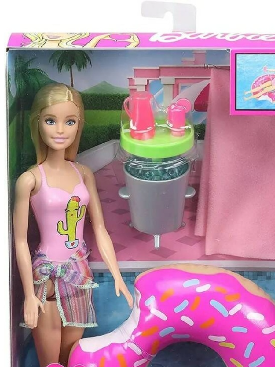 Кукла Mattel Barbie Семья Вечеринка в бассейне Блондинка, GHT20