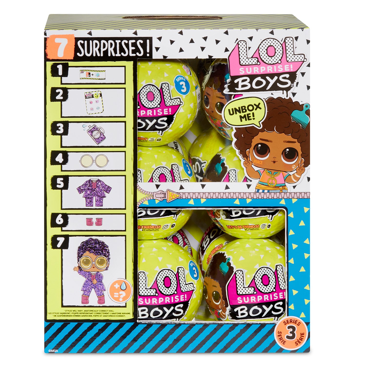 Кукла L.O.L. Surprise! Мальчик 3серия в непрозрачной упаковке (Сюрприз) 569350E7C/567004E7C