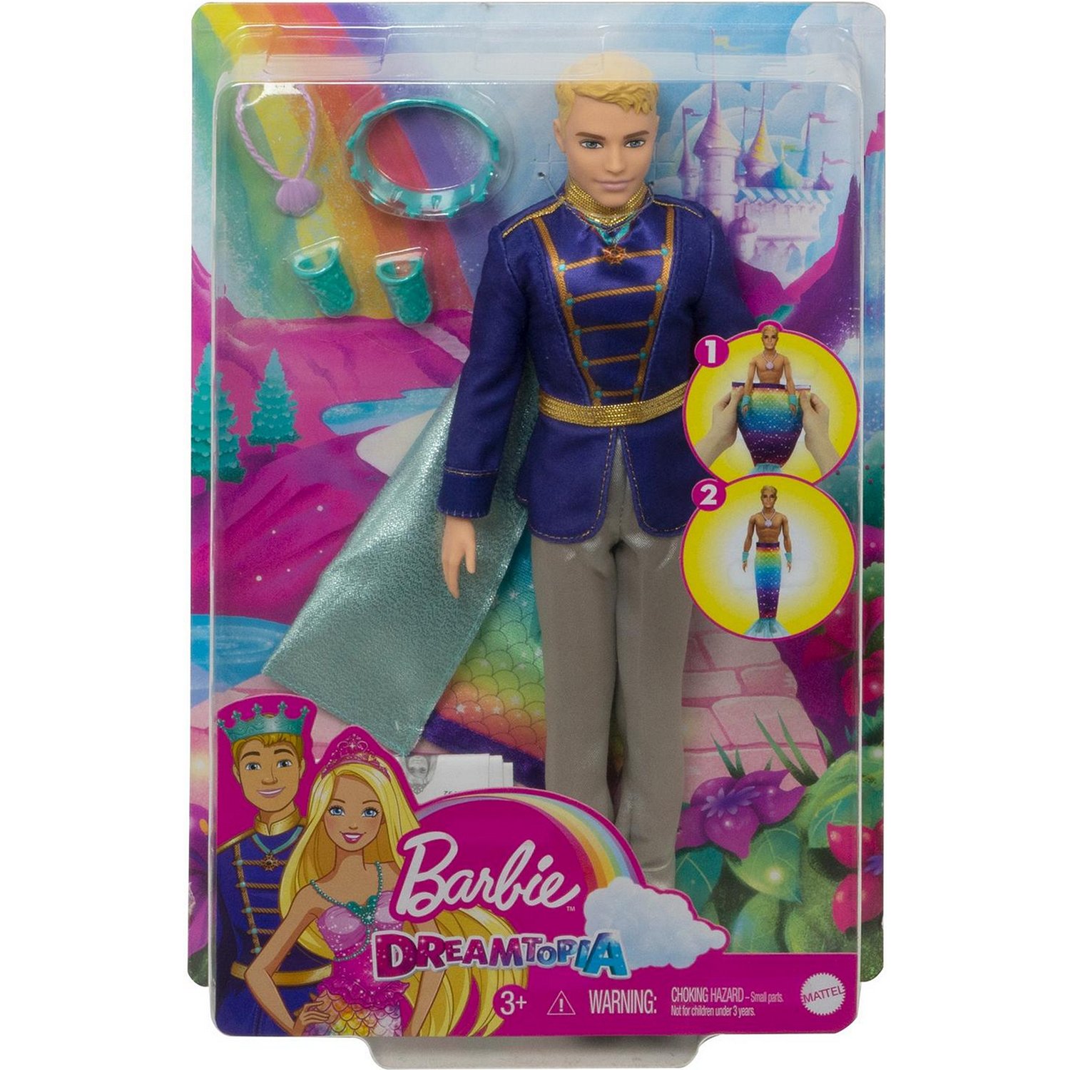 Кукла Barbie Дримтопия 2в1 Принц GTF93