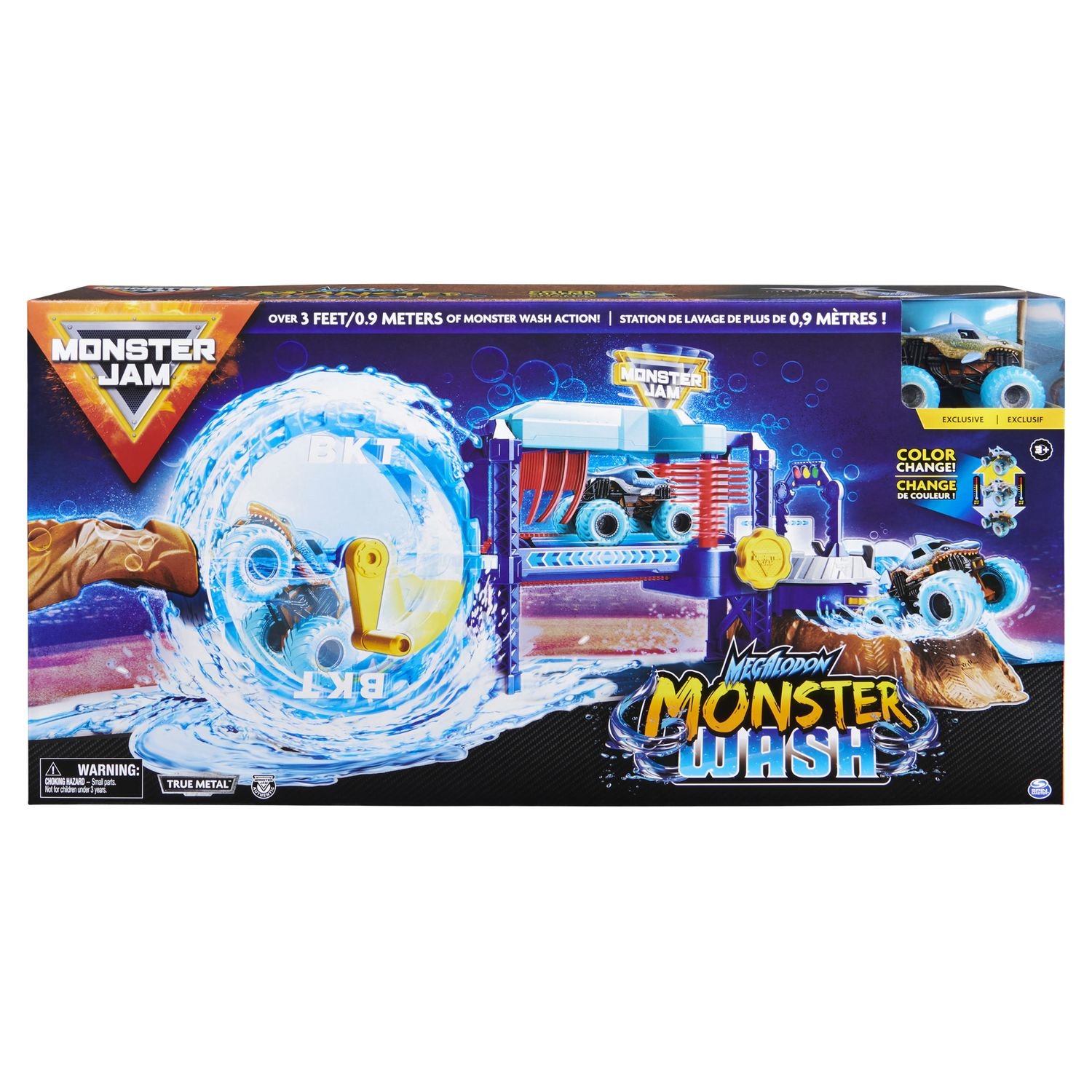 Набор Monster Jam мойка+машинка меняющая цвет 6060518