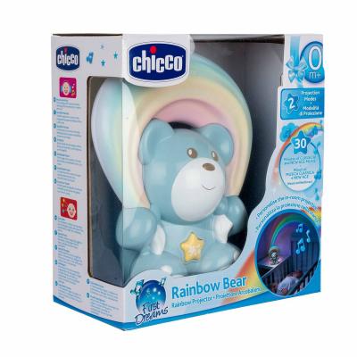 Игрушка-проектор Chicco Радужный мишка 0м+ голубой