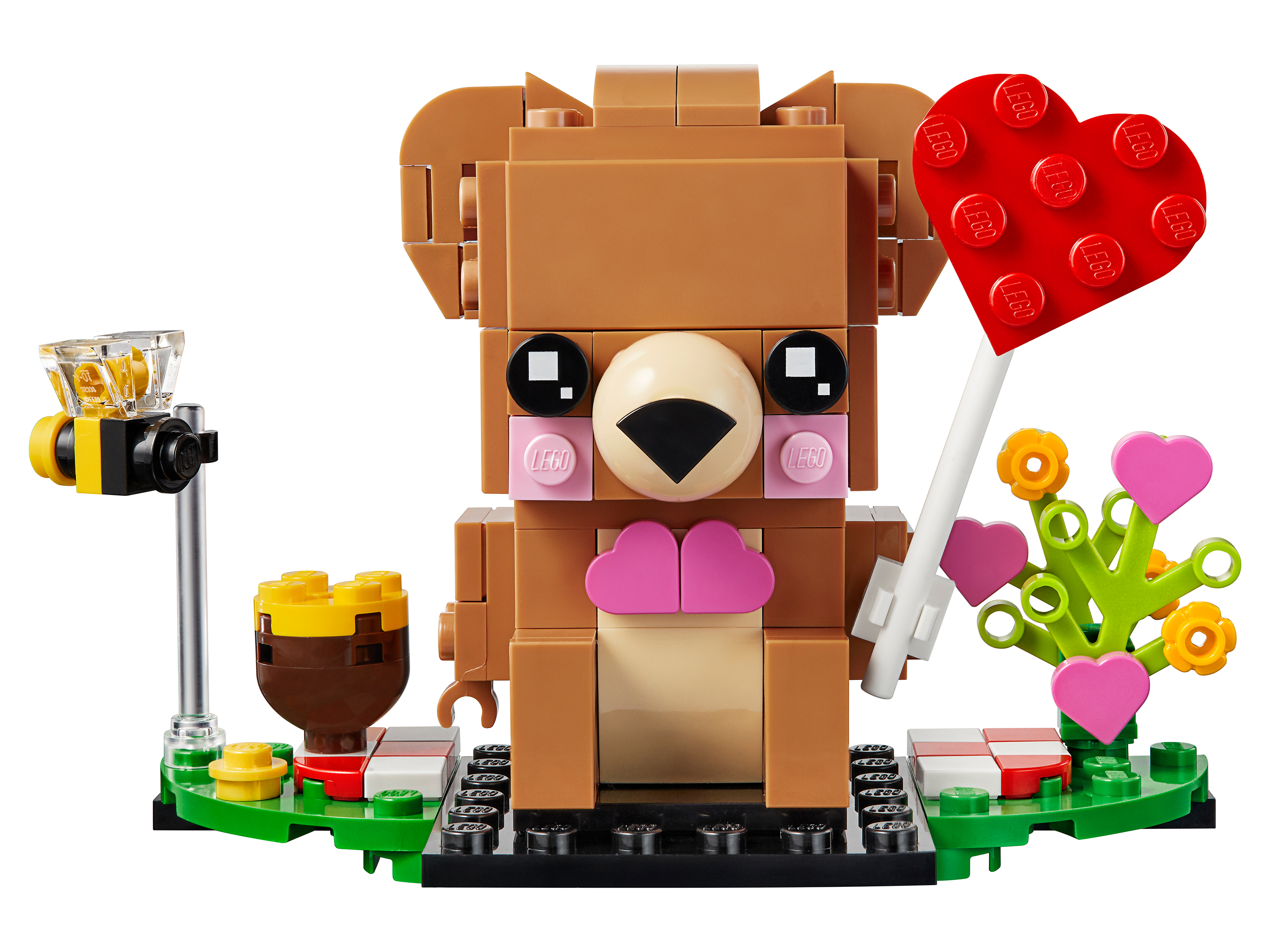 Конструктор LEGO BrickHeadz 40379 Мишка на День св. Валентина