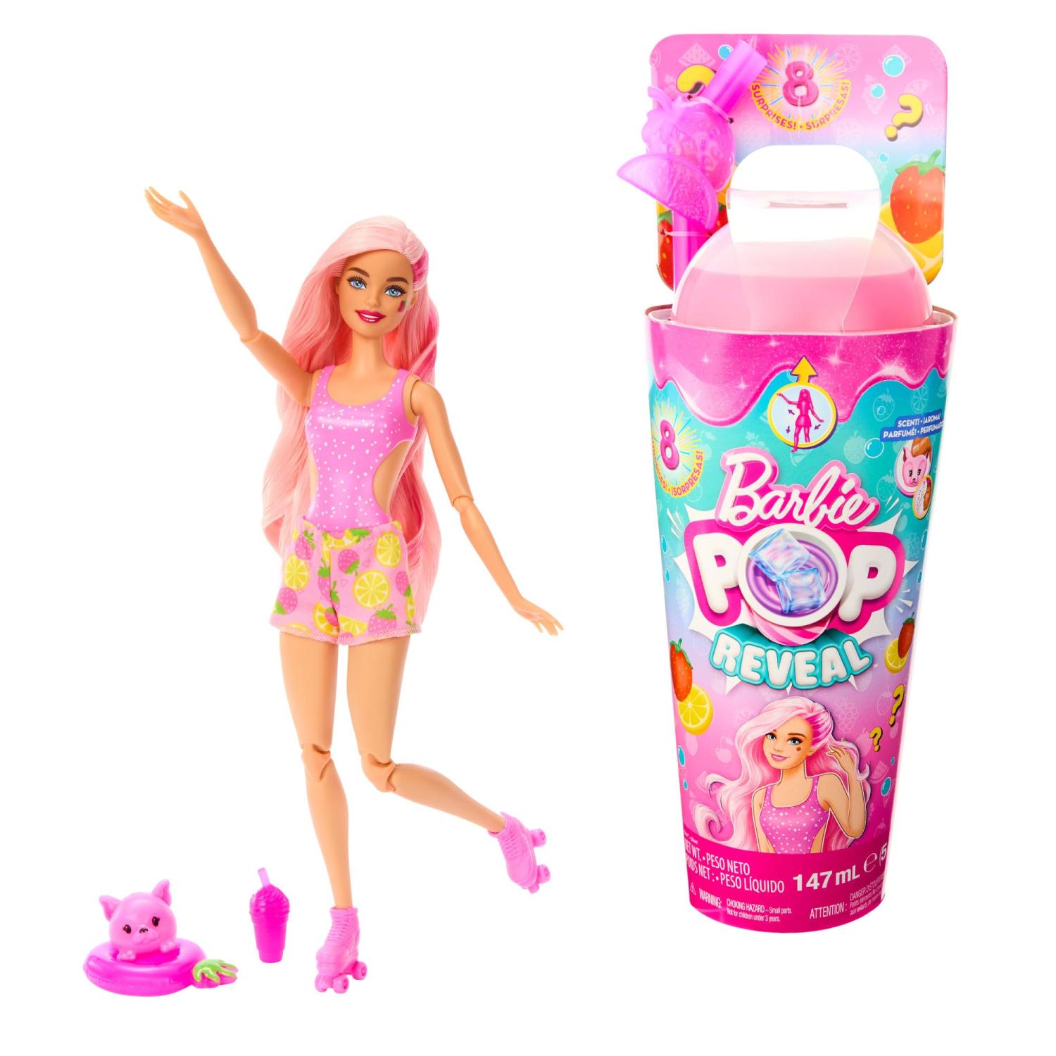Кукла Barbie Сочные фрукты Эрдбирлимонад в непрозрачной упаковке (Сюрприз) HNW41
