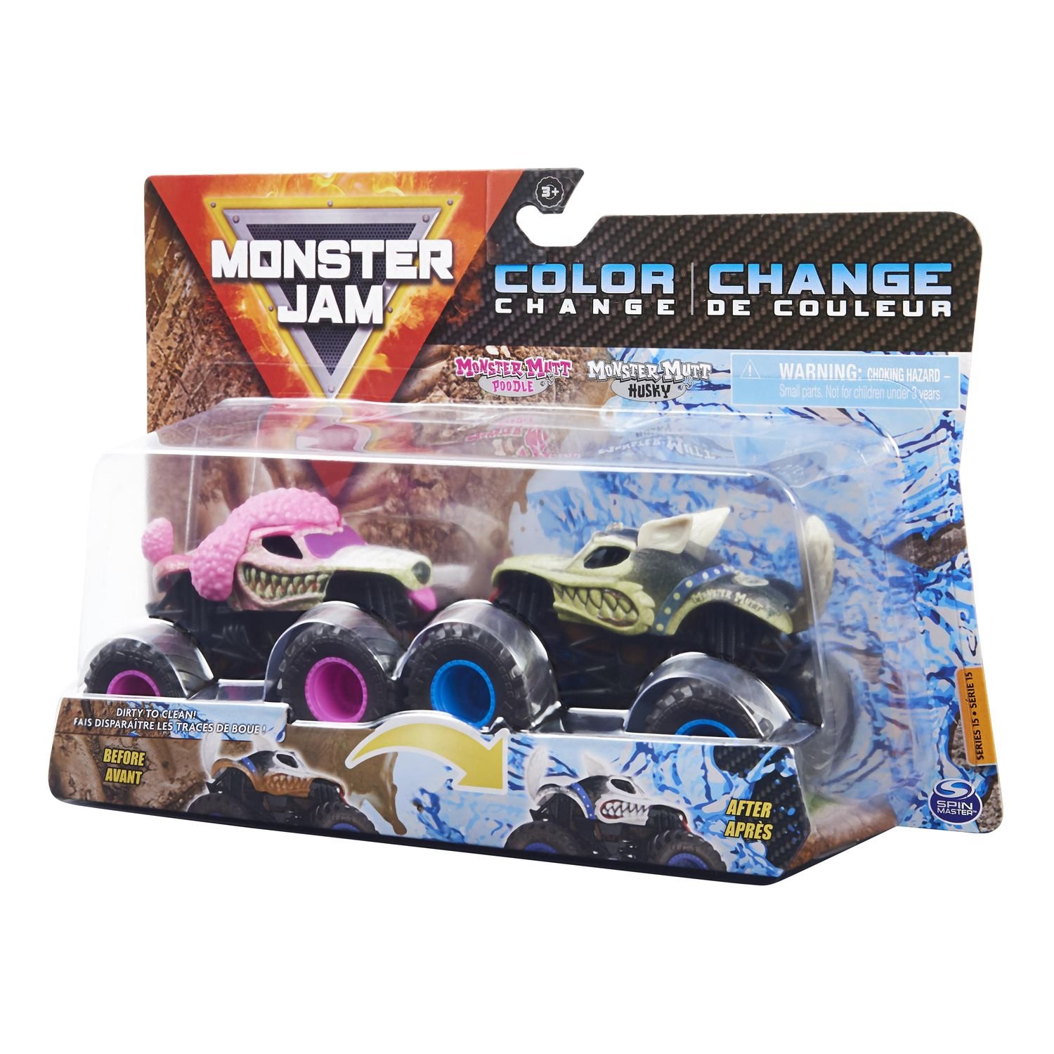 Машинки Monster Jam 1:64 Poodle Vs Husky 6044943/20129421