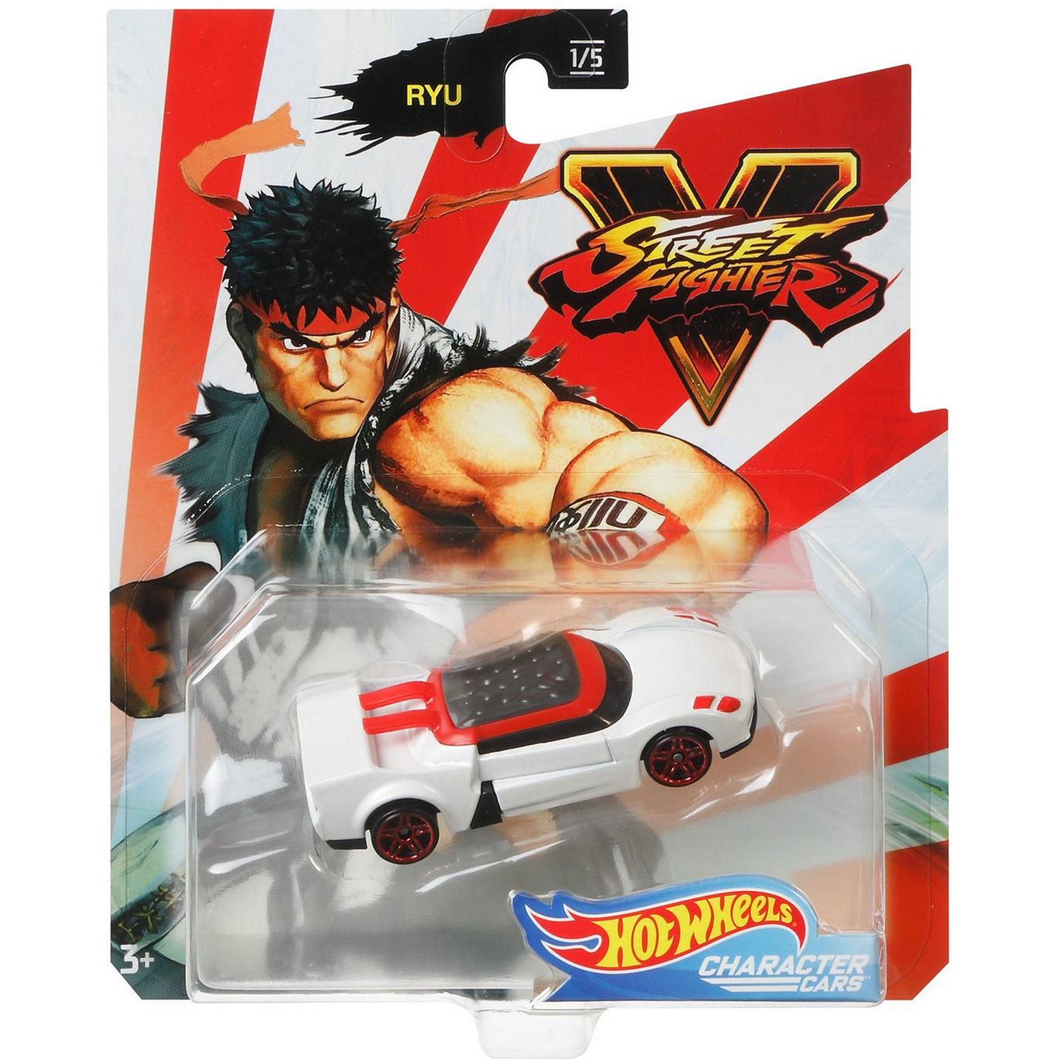 Машинка Hot Wheels Character Cars Street fighter Ryu (GJJ23/GJJ30) 1:64