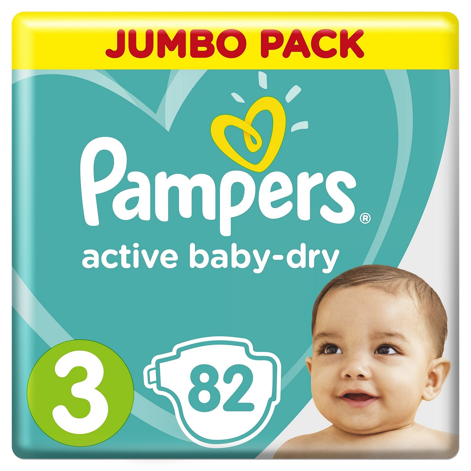 Подгузники Pampers Active Baby-Dry 3 6-10кг 82шт