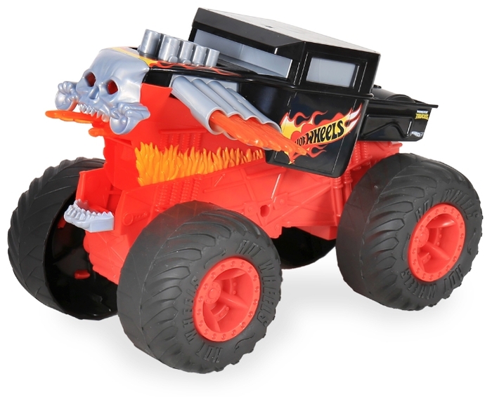Монстр-трак Hot Wheels Monster Trucks Double Troubles Bone Shaker (GCG06/GCG07) 1:24 черный/красный