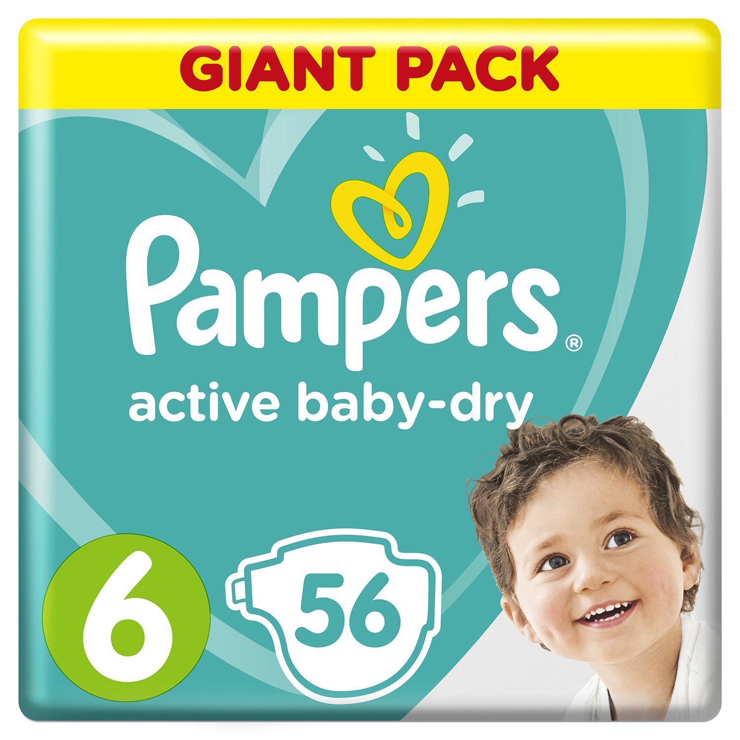 Подгузники Pampers Active Baby-Dry 6 13-18кг 56шт