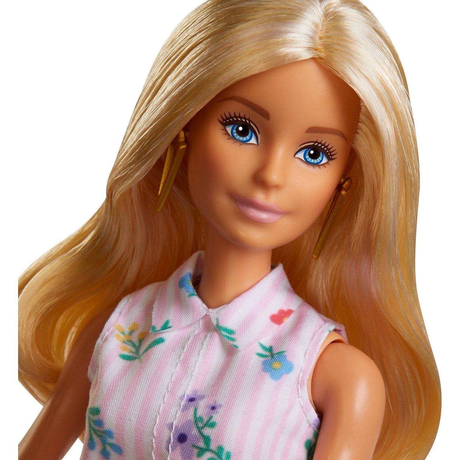 Кукла Barbie Игра с модой Платье-рубашка с цветочным принтом, FXL52