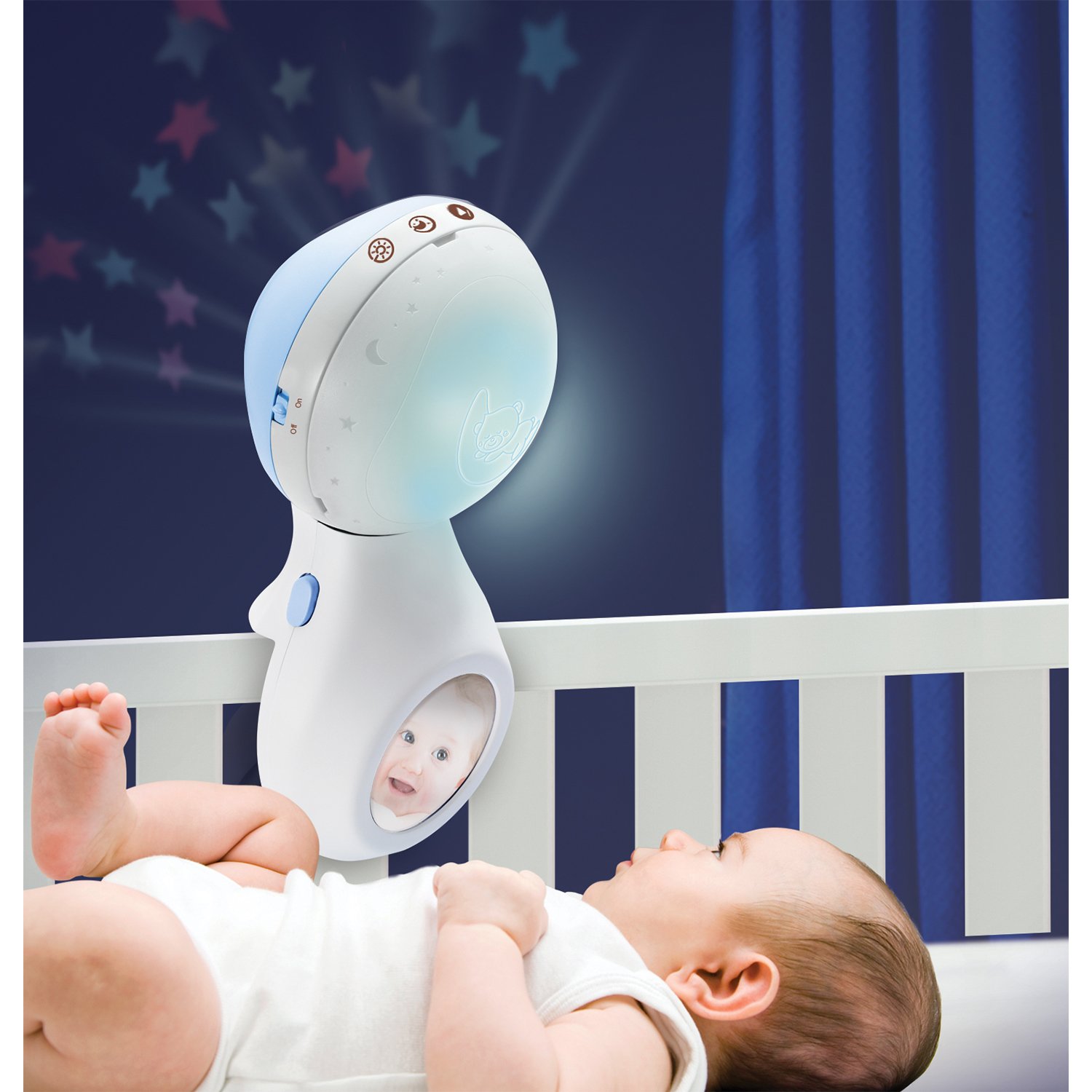 Мобиль-проектор Infantino 3 в 1 Музыкальный голубой INFANTINO