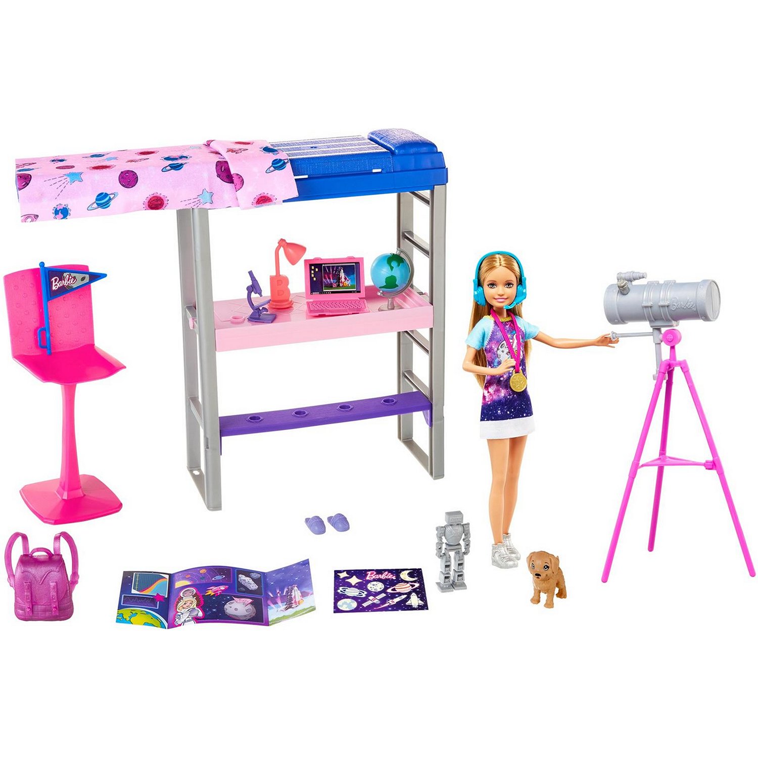 Набор Barbie Космос Спальня Стейси кукла +аксессуары GTW33