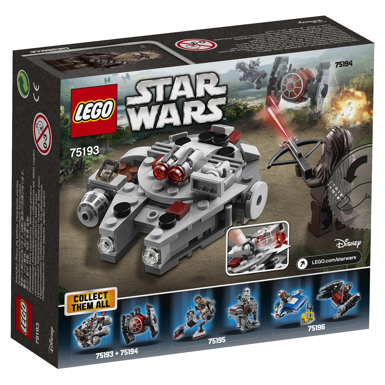 Конструктор LEGO Star Wars 75193 Микрофайтер "Сокол Тысячелетия"