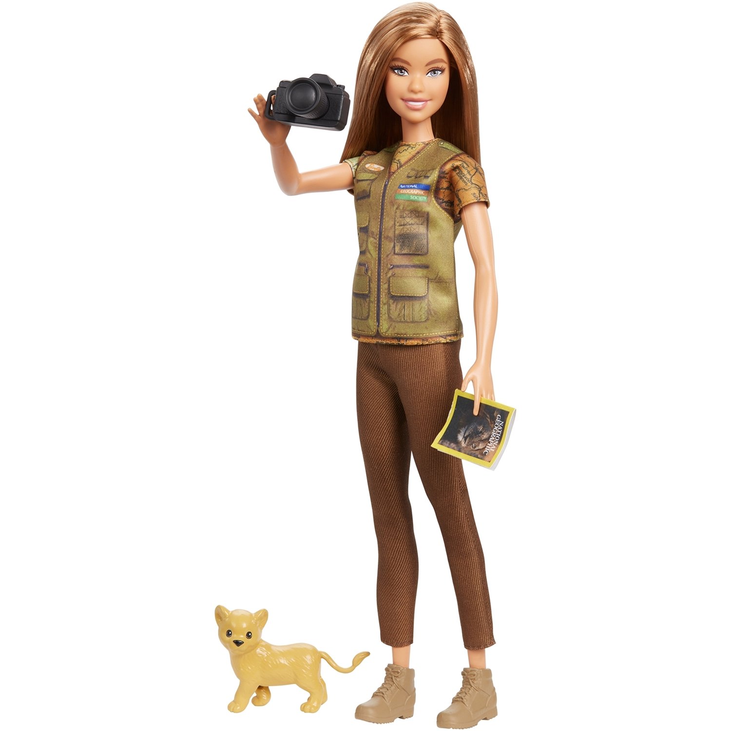 Кукла Barbie Кем быть? Nat Geo Фотожурналист, GDM46