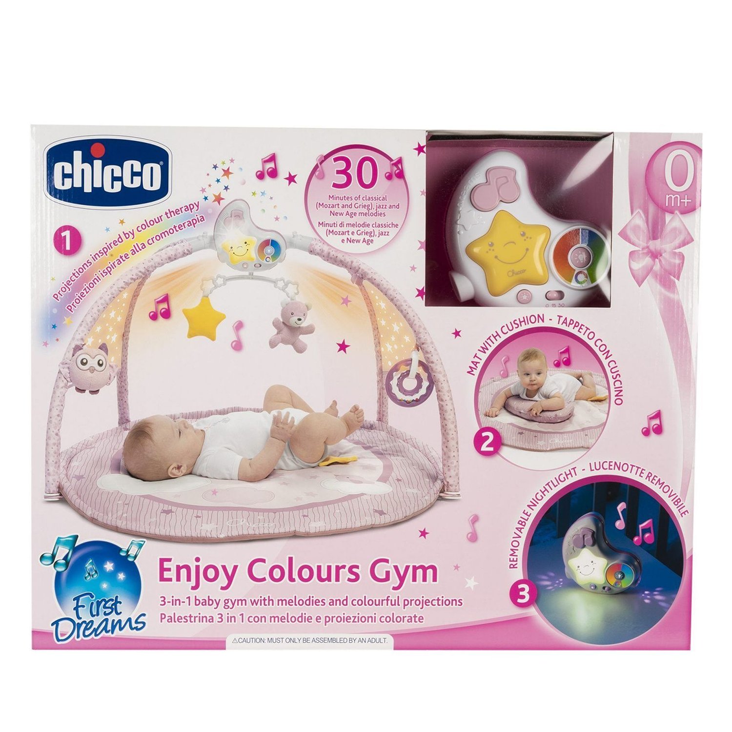 Коврик Chicco игровой Enjoy Colors Gym розовый 00009866100000