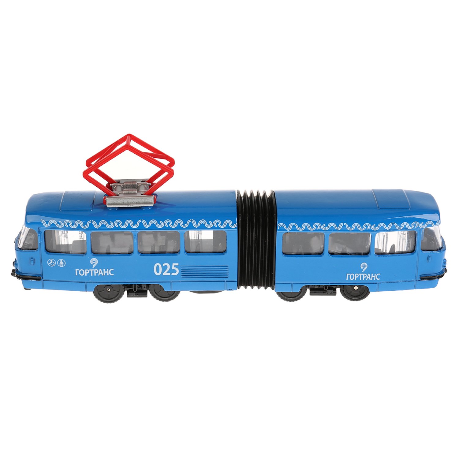 Трамвай Технопарк с гармошкой инерционный 279798