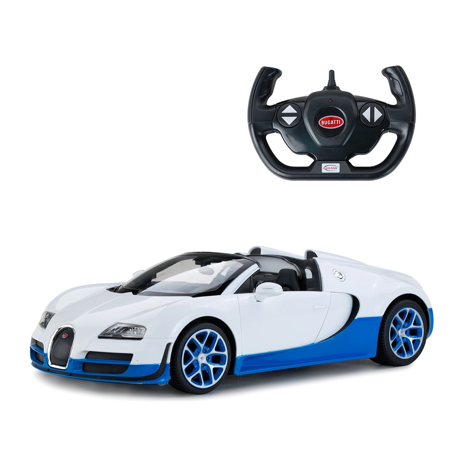 Машинка на радиоуправлении Rastar Bugatti Vitesse USB 1:14 Белая