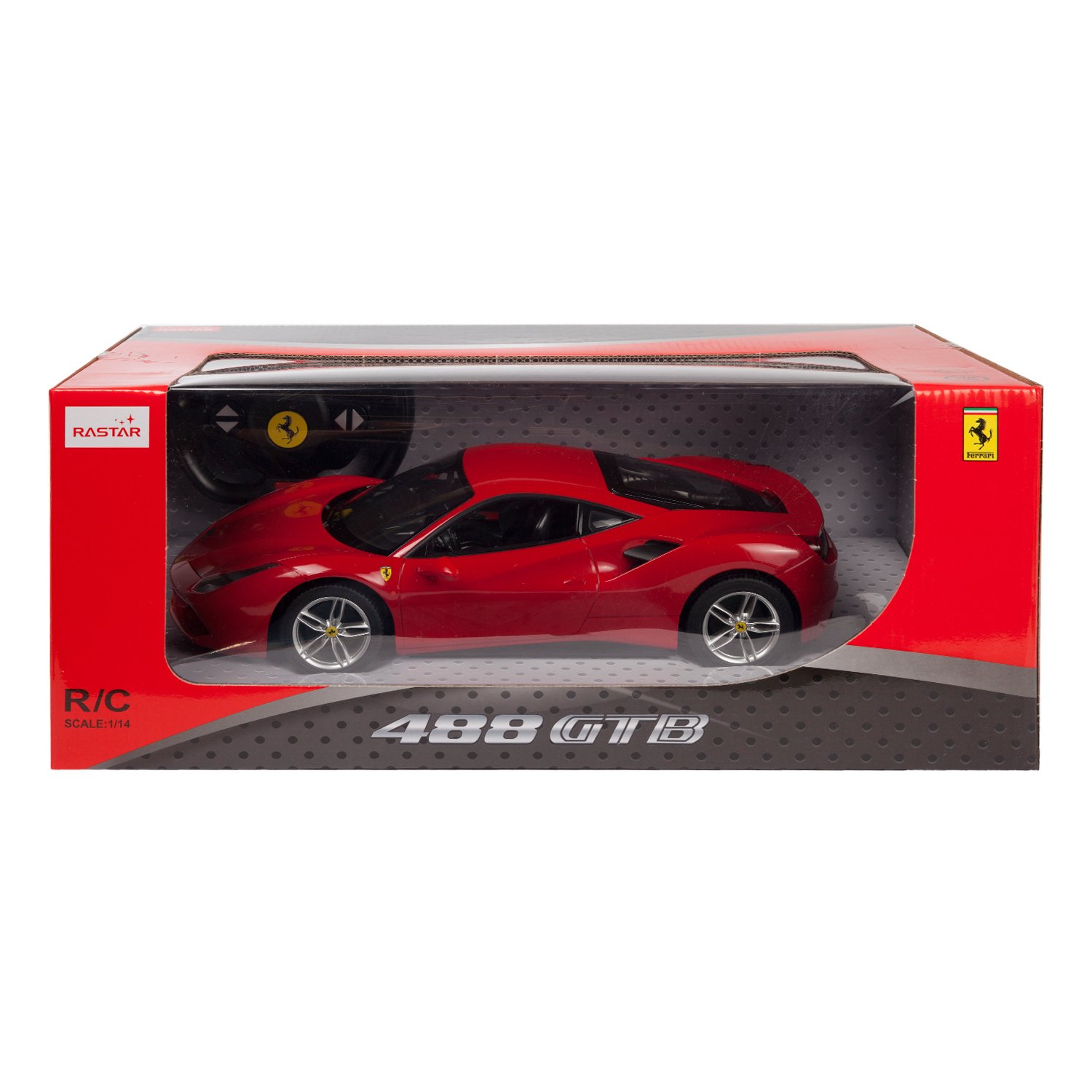 Машинка на радиоуправлении Rastar Ferrari 488 GTB 1:14 Красная