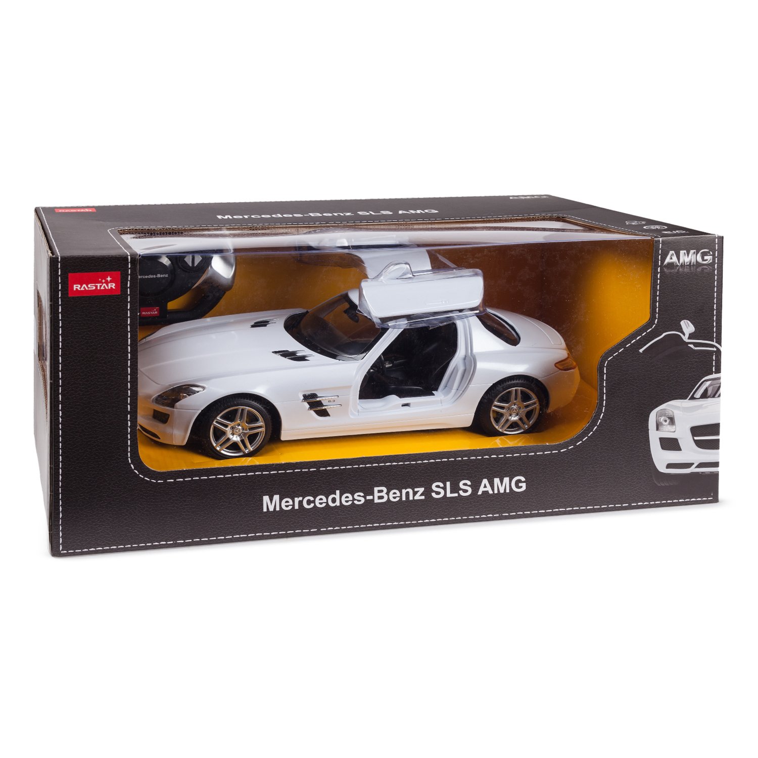 Машинка радиоуправляемая Rastar Mercedes-Benz SLS AMG 1:14 белая