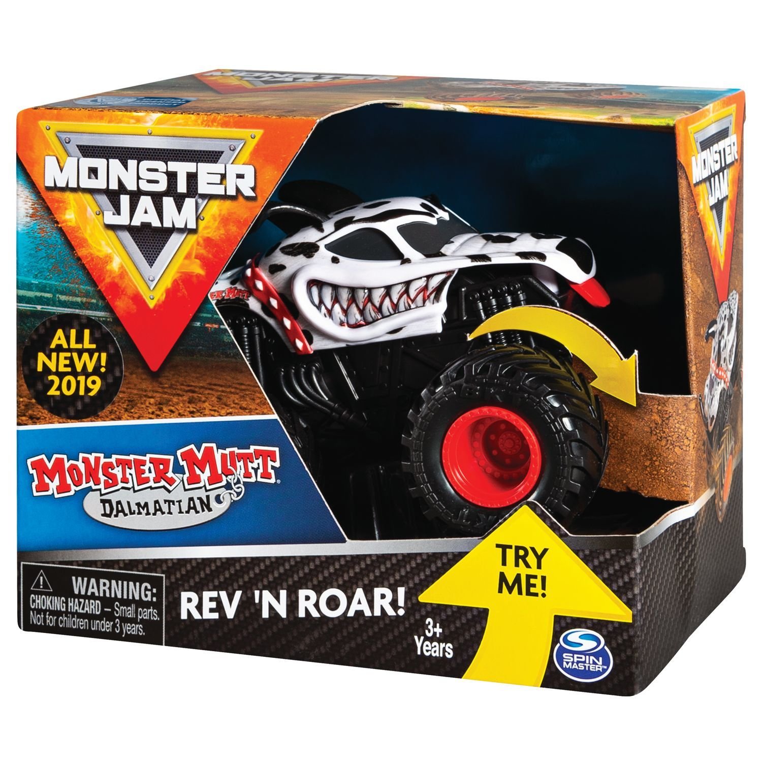 Машинка Monster Jam Звуки мотора 1:43 Monster Mtt Dalmtin 6053252