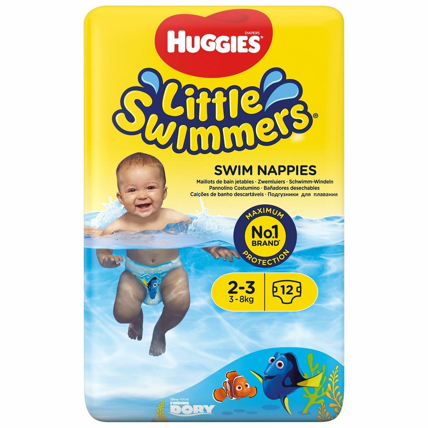 Подгузники для плавания Huggies Little Swimmers 2-3 3-8кг 12шт