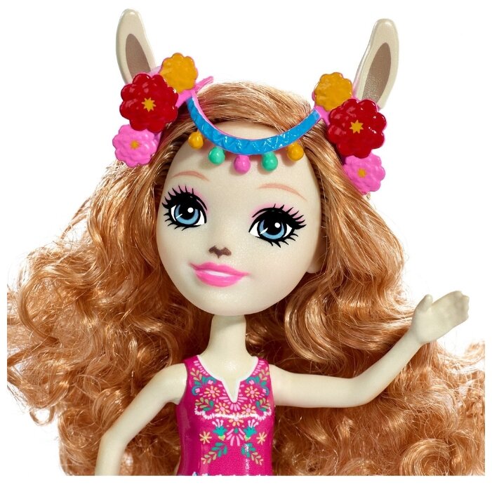 Кукла Enchantimals Лама Ллуэлла с любимой зверюшкой, 15 см, FRH42