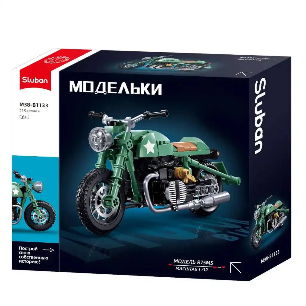 Конструктор Sluban Мотоцикл R75 215деталей M38-B1133