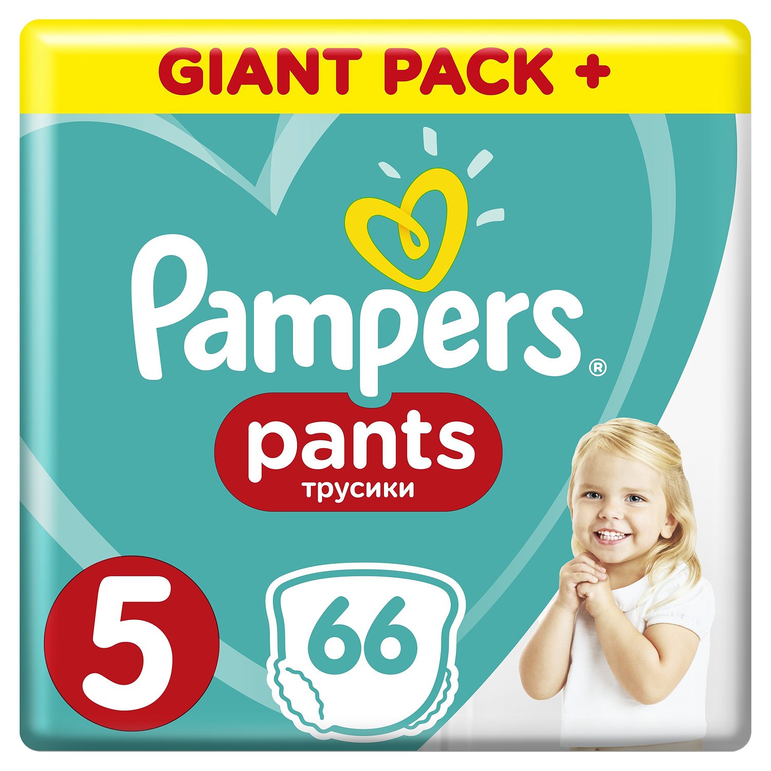 Подгузники-трусики Pampers Pants Junior 12-17кг 66шт