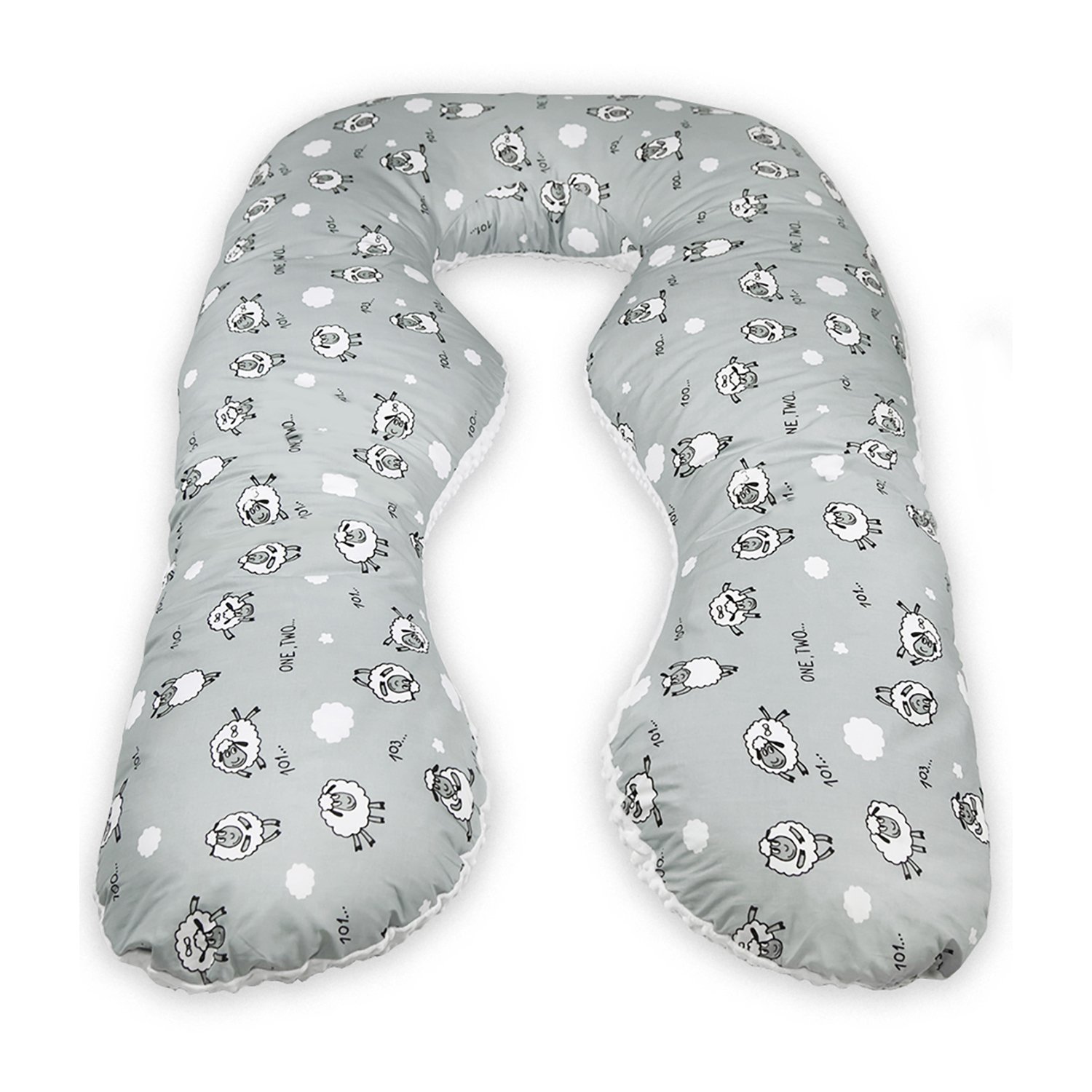 Подушка для беременных Amarobaby Mild Design Edition Засыпайка анатомическая Серый