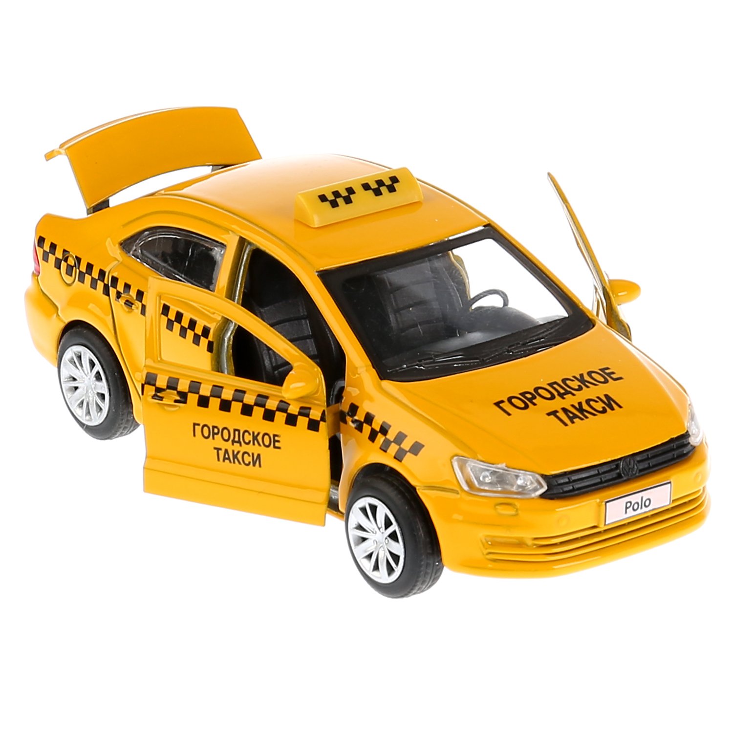 Машина Технопарк Volkswagen Polo Такси инерционная 259357