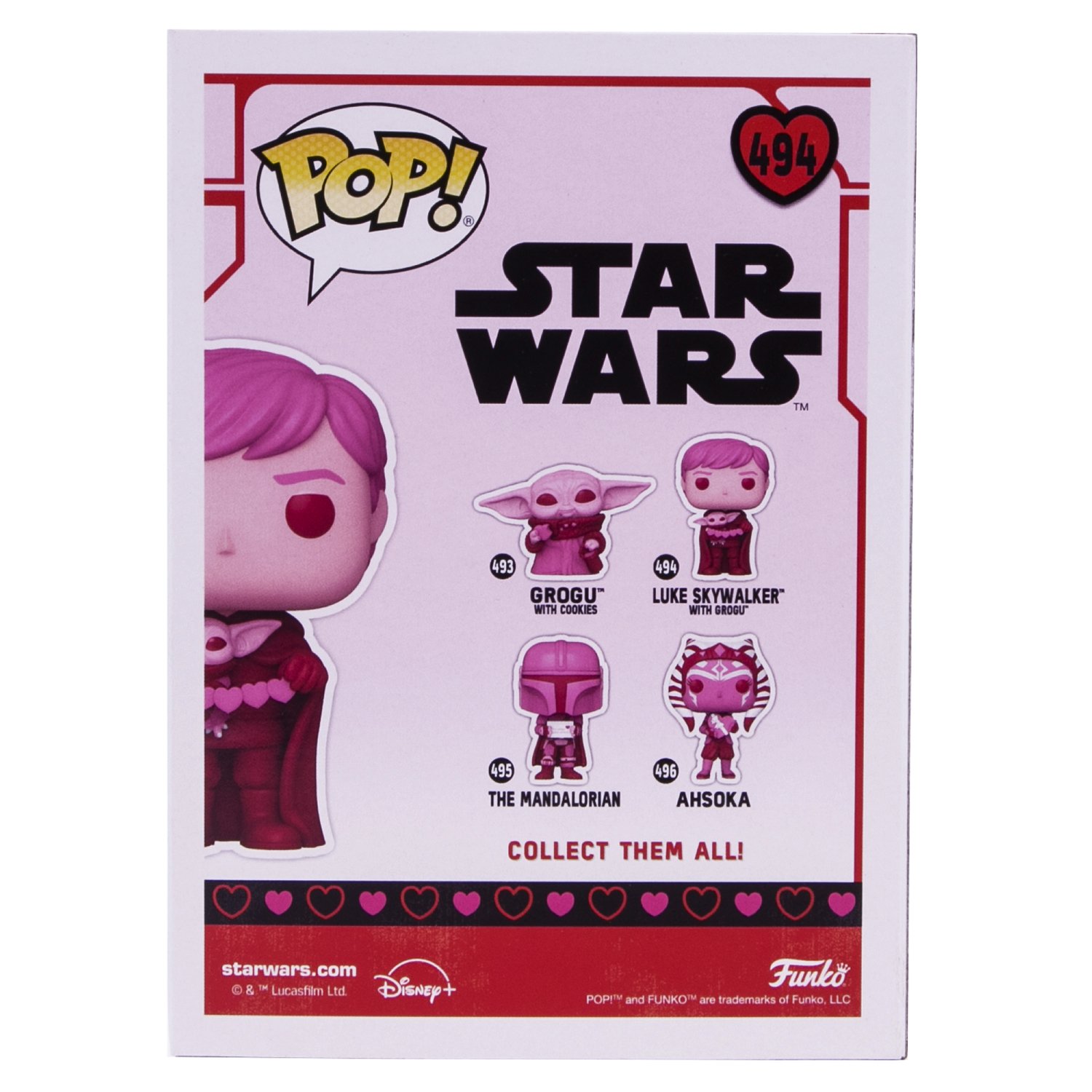Игрушка Funko Pop Star Wars Valentines Luke Skywalker With Grogu 60125 Fun25492126