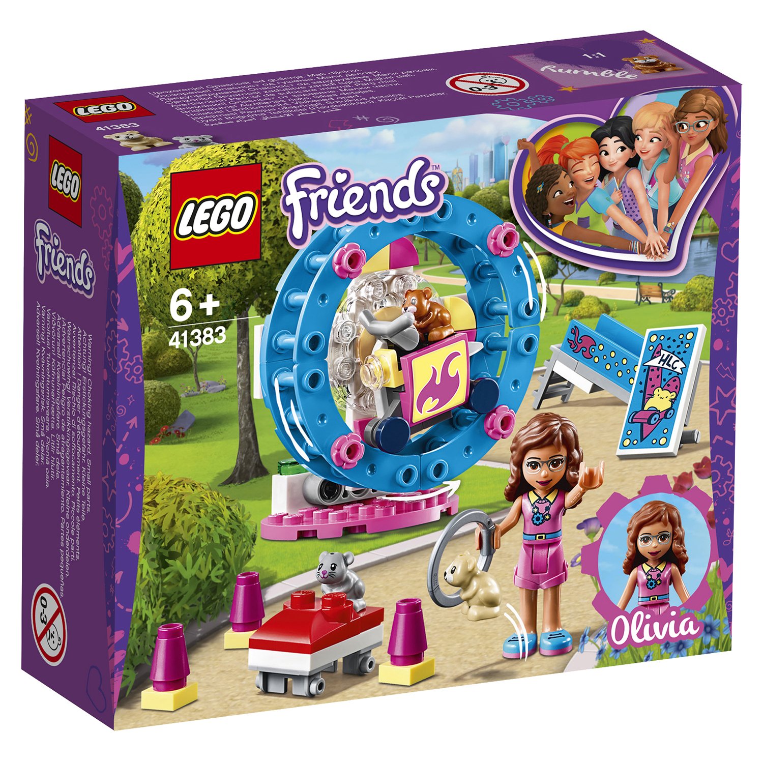 Конструктор LEGO Friends 41383 Игровая площадка для хомячка Оливии