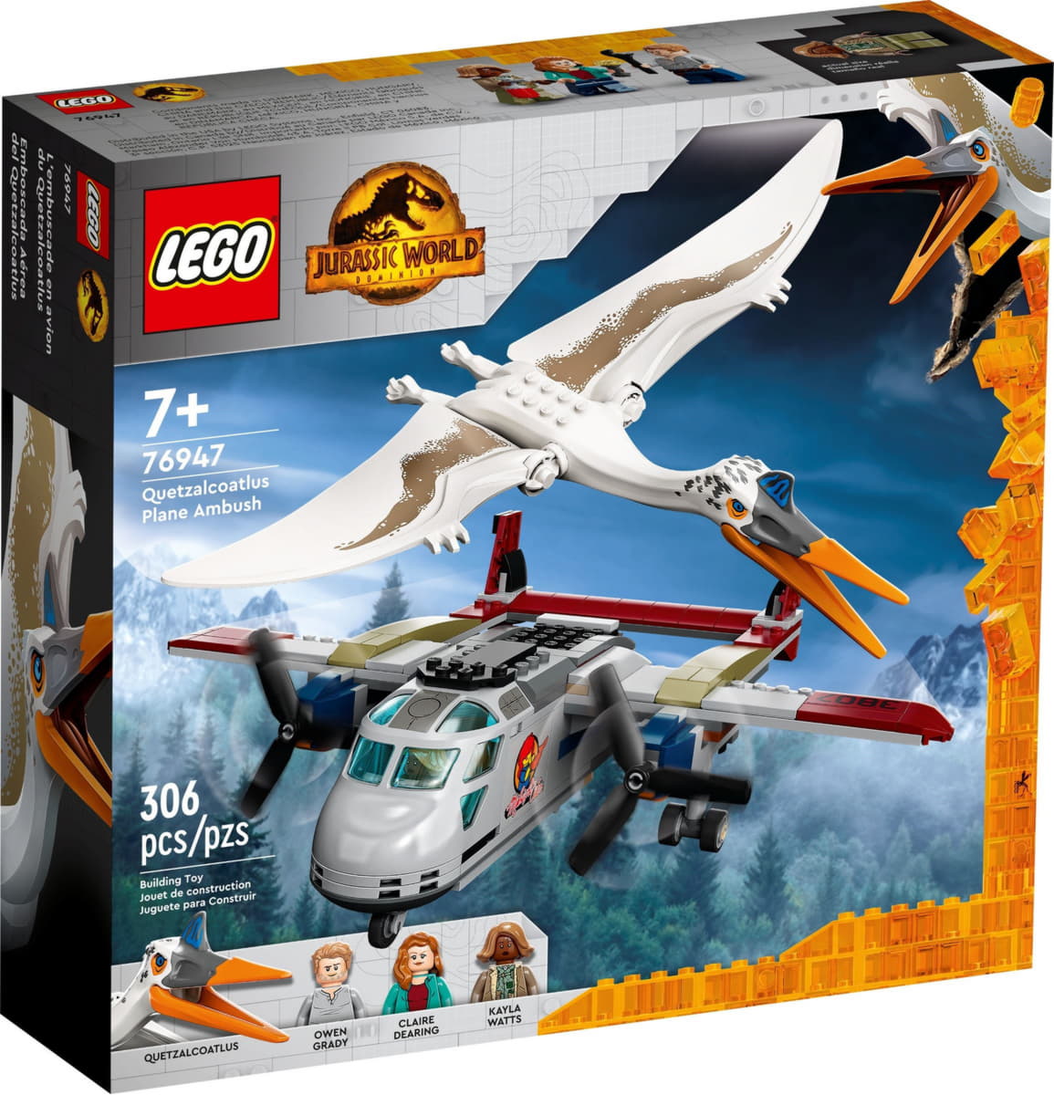 Конструктор LEGO Jurassic World 76947 Кетцалькоатль Нападение на самолёт