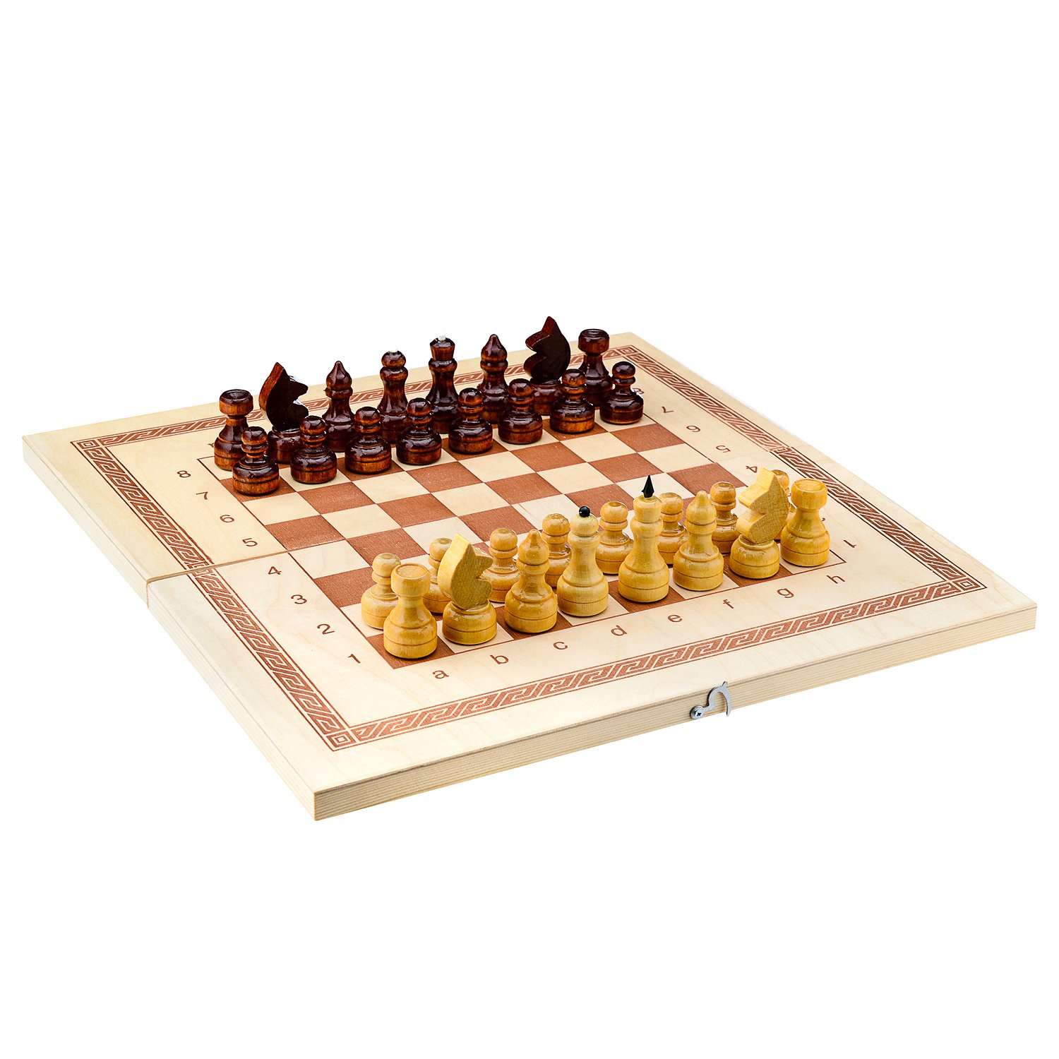 Настольная игра Игра 3в1 малая 400х200х34 шашки шахматы нарды лакированные
