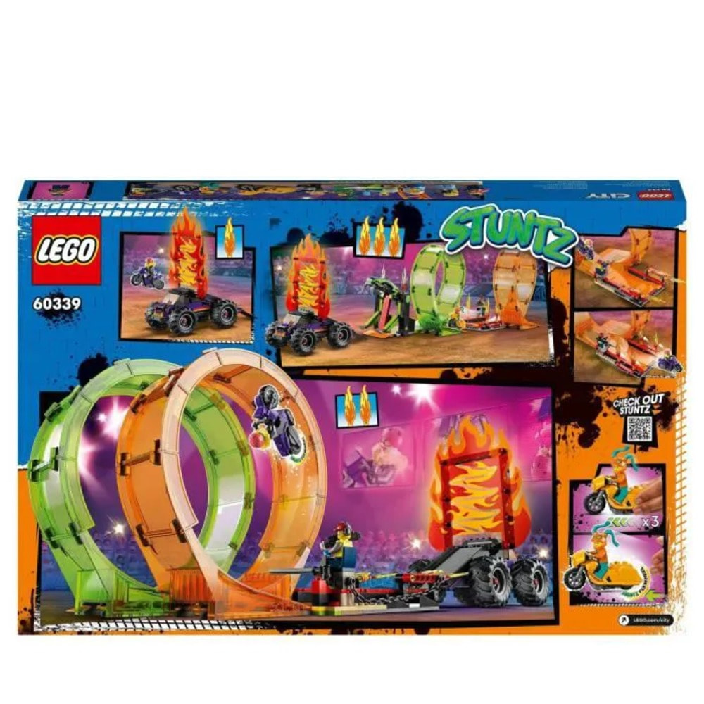 Конструктор LEGO 60339 City Трюковая арена с двумя петлями