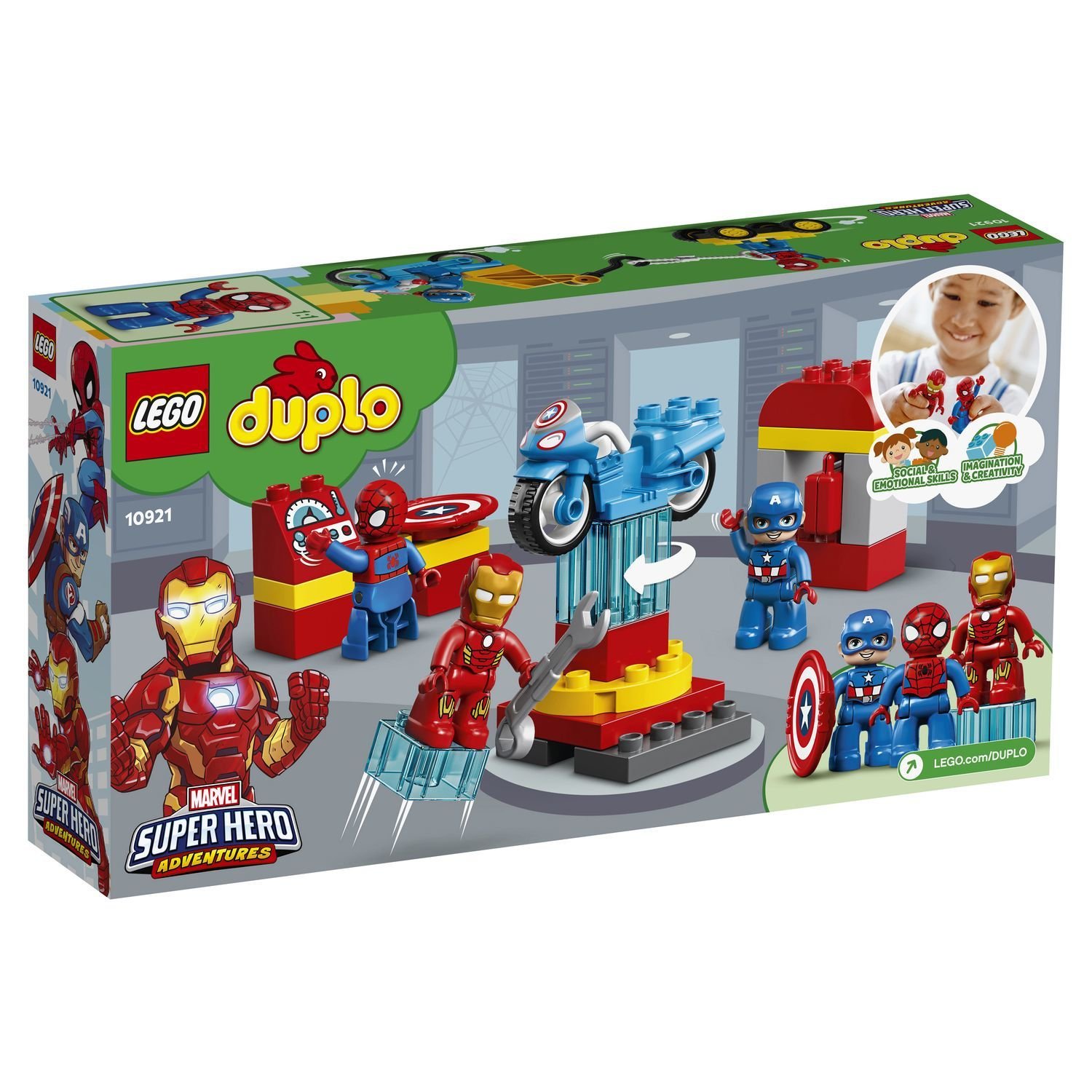 Конструктор LEGO DUPLO 10921 Лаборатория супергероев