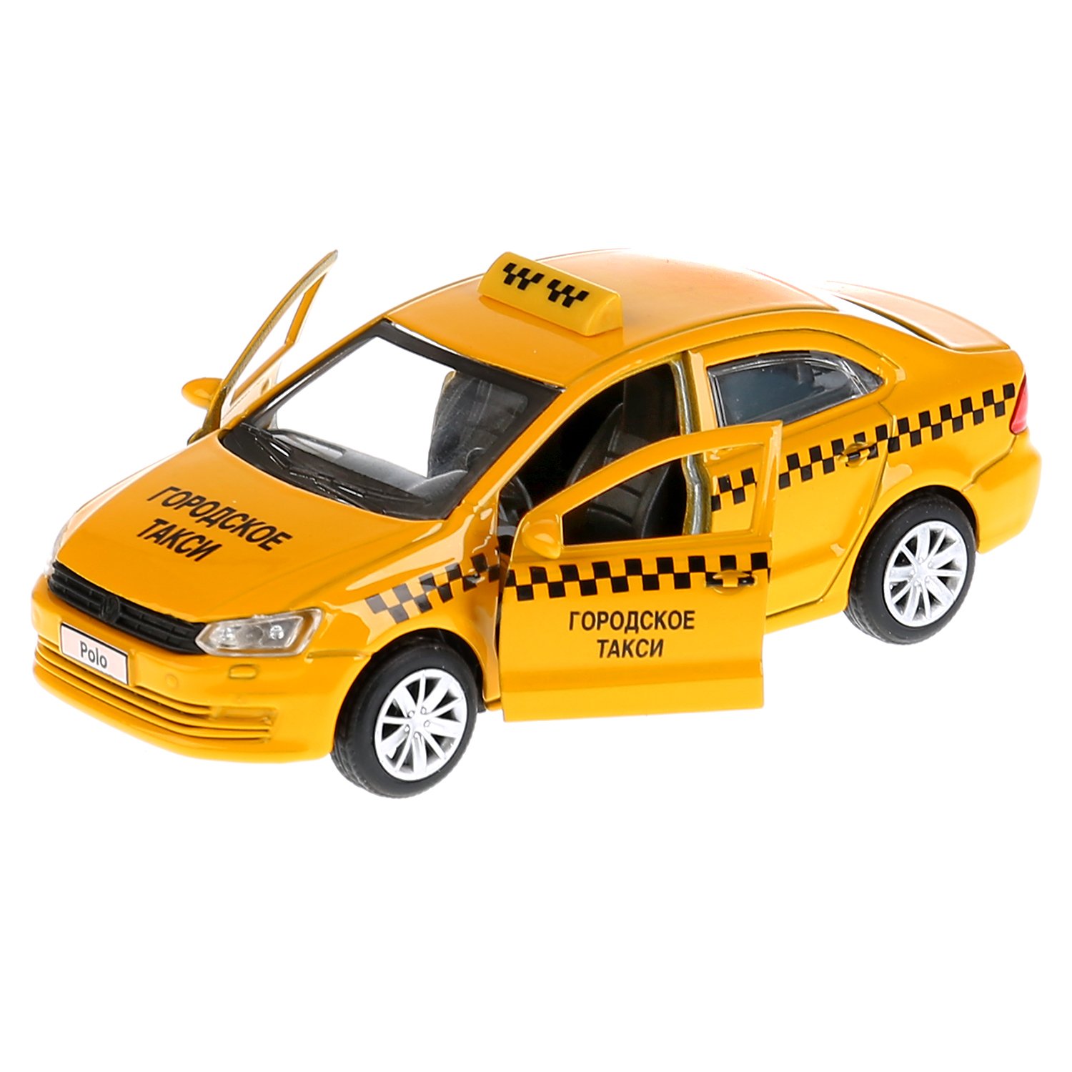 Машина Технопарк Volkswagen Polo Такси инерционная 259357