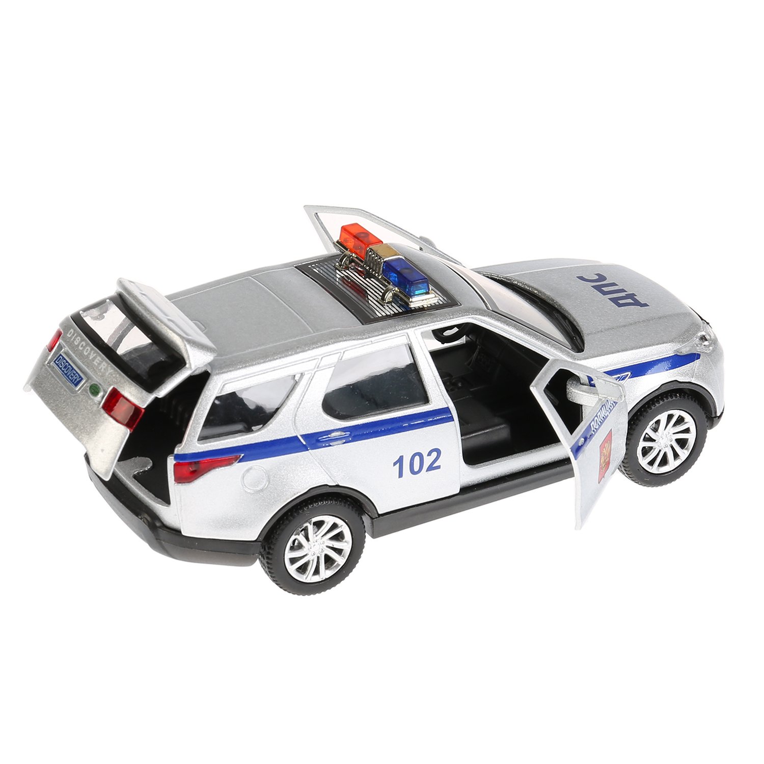 Машина Технопарк Land Rover Discovery Полиция инерционная 271527