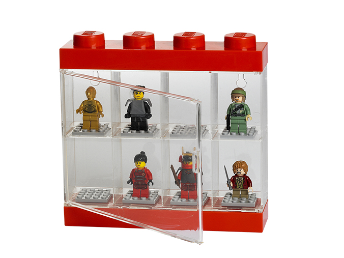 Контейнер LEGO Minifigure display case 8 красный (4065)