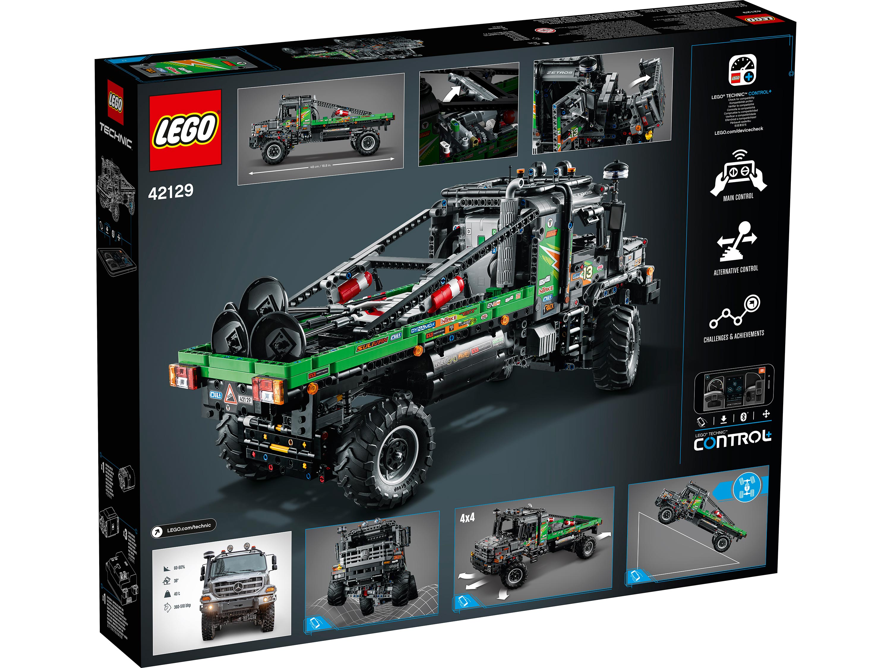 Конструктор LEGO Technic 42129 Полноприводный грузовик-внедорожник Mercedes-Benz Zetros