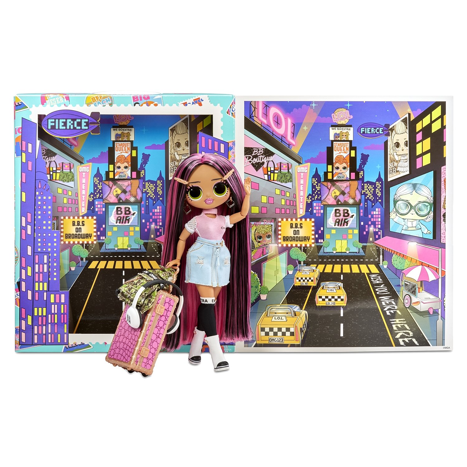 Кукла L.O.L. Surprise! OMG Travel Doll City Babe 576587EUC