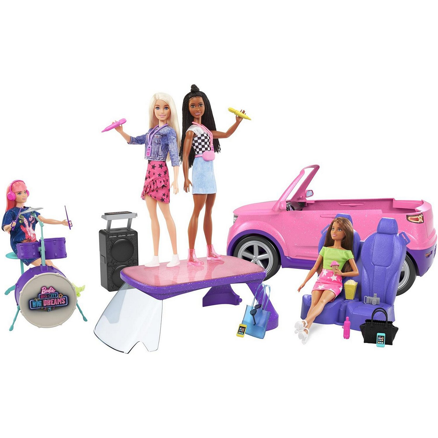 Набор игровой Barbie Большой город Большие мечты Транспортное средство GYJ25